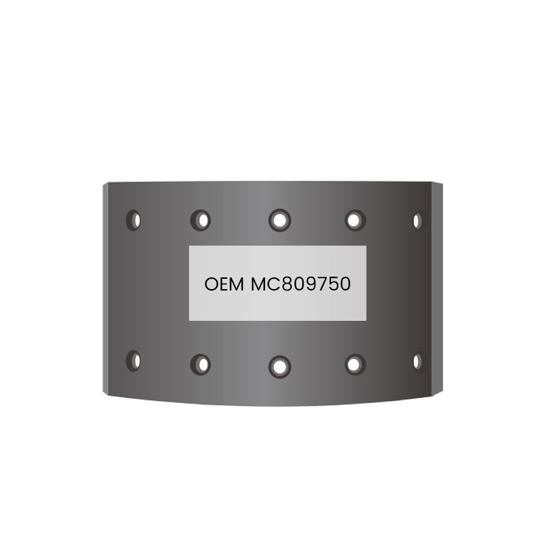 Lona de freio de peças automotivas de caminhão japonês MC809750 para MITSUBISHI